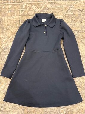 Zara Navy Long-Sleeve dress girl size 8